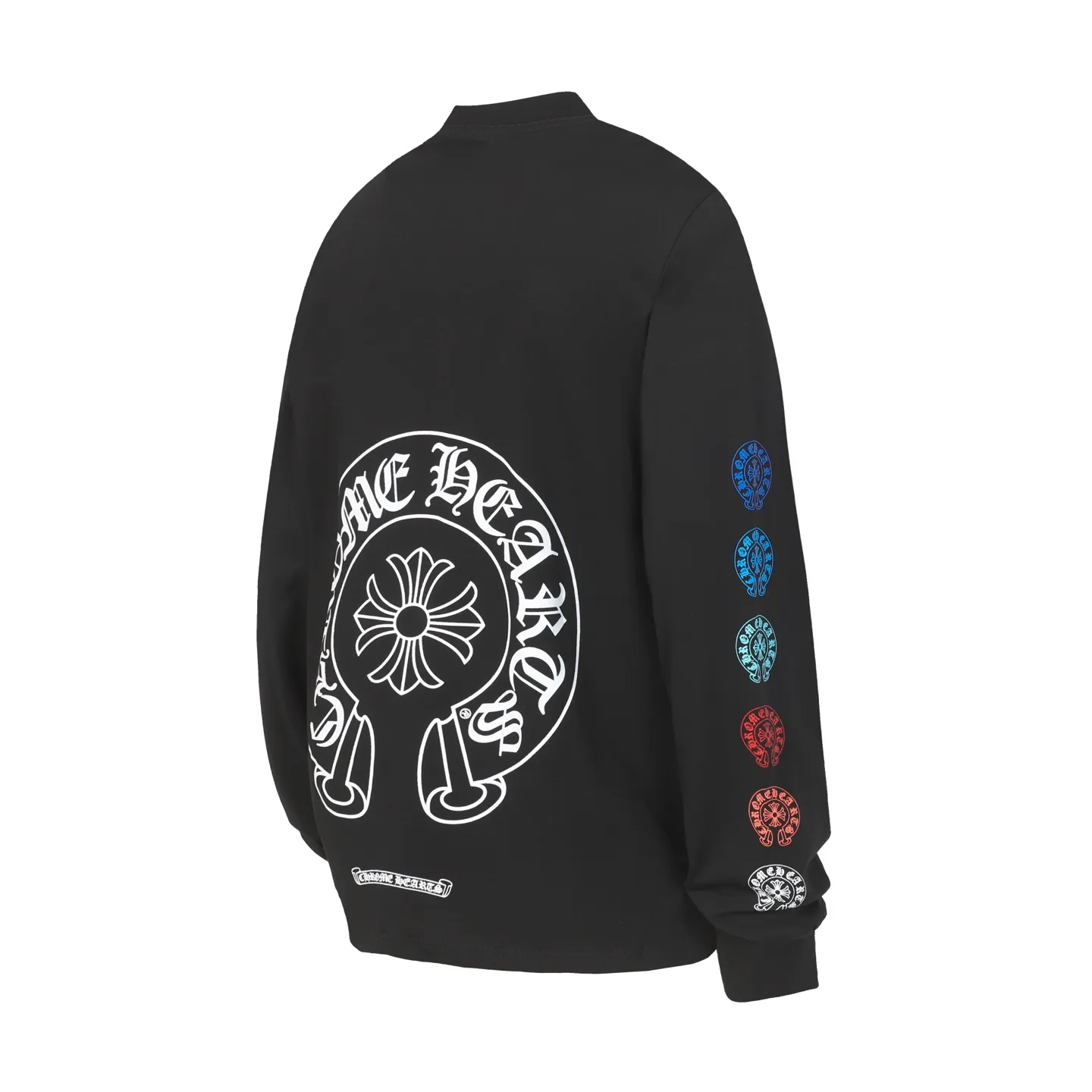 P160 Cross-border model. Please do not place an order if you pursue perfection. -Chrome Hearts/Chrome Hearts 23ss white horseshoe Sanskrit printed popular long-sleeved T-shirt -High weight, high density and high quality. The wool is soft, delicate and skin-friendly. It feels soft and silky. It has excellent warmth and skin-friendly properties.